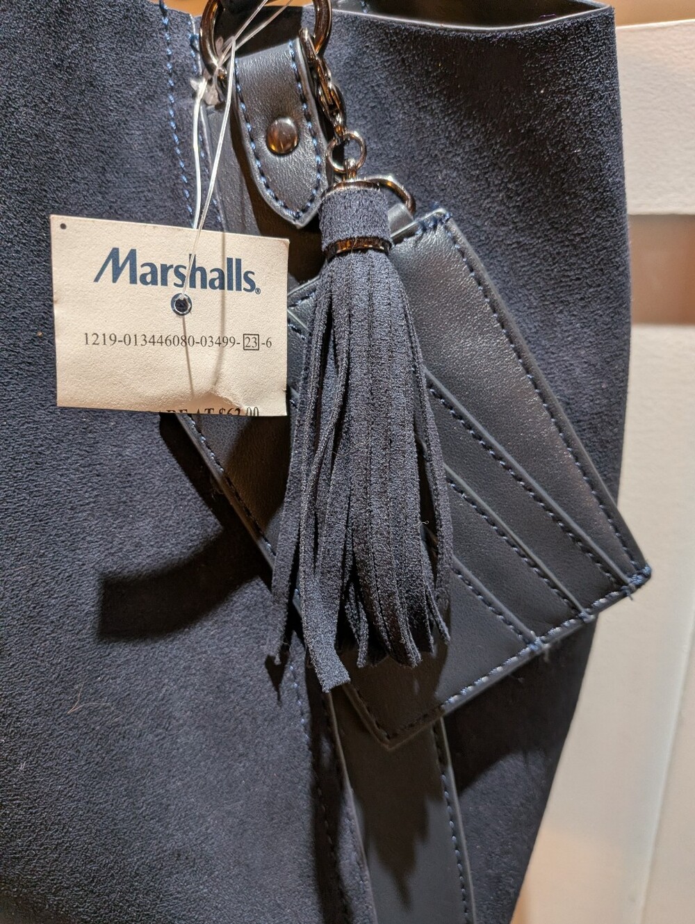 House Of Harlow 1960 NWT Luxe Tote, Shoulder Bag Dark Blue - Picture 9 of 13